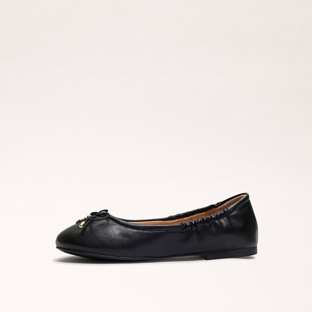 Sam Edelman big kid size 4 Felicia mini ballerina flats..black w/gold (NWT) - Picture 5 of 12